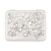SUPERFINDINGS 20Pcs 2 Styles Eco-Friendly Brass Watch Band Clasps KK-FH0007-11-3