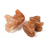 Natural Red Aventurine Carved Elephant Decorations DJEW-M013-01B-1