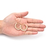 304 Stainless Steel Hoop Earrings EJEW-JE04202-01-4