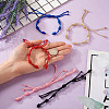 10Pcs 5 Colors Adjustable Braided Nylon Cord Bracelet Making AJEW-TA0001-25-13