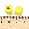 Spray Painted Wooden Beads WOOD-P021-01C-27-3