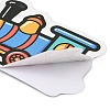 56Pcs Cartoon Train Theme PVC Waterproof Stickers STIC-Z002-09-3