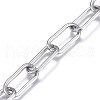 Tarnish Resistant 3.28 Feet 304 Stainless Steel Paperclip Chains X-CHS-F012-05P-1