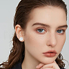 FIBLOOM 8Pcs 304 Stainless Steel Vortex Cuff Earrings EJEW-FI0003-29P-6