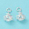 Rack Plating Brass Clear Cubic Zirconia Pendants KK-B078-07S-1