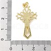 Brass Micro Pave Cubic Zirconia Pendants KK-A212-05F-G-3