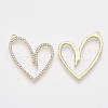 Alloy Rhinestone Pendants X-PALLOY-T071-034-2