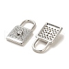 Brass Micro Pave Cubic Zirconia Pendants KK-K355-11P-2
