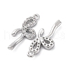 Brass Rhinestone Pendants KK-E793-16P-2
