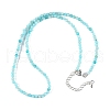 Natural Amazonite Beaded Necklaces NJEW-K114-B-A07-4