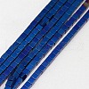 Electroplate Non-magnetic Synthetic Hematite Beads Strands G-J170B-3x3mm-M-2