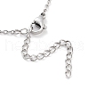 Valentine's Day Brass Micro Pave Clear Cubic Zirconia Pendant Necklaces NJEW-B101-06P-3