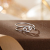 Twelve Constellations 925 Sterling Silver Finger Rings FS-WGD38E8-07-1