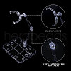 Globleland 10Pcs 2 Styles Plastic Model Assembled Action Figure Display Holders FIND-GL0001-79-3