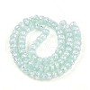 Luminous Handmade Silver Foil Glass Beads Strands FOIL-N029-02B-05-3