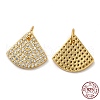 925 Sterling Silver Micro Pave Cubic Zirconia Charms STER-I010-27G-3