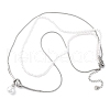 304 Stainless Steel Double Layered Necklaces NJEW-R026-28P-4