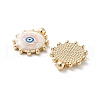 Rack Plating Alloy Enamel Pendants FIND-C050-14G-03-2