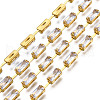 Rectangle Cubic Zirconia Strass Chains CHC-N020-06-1