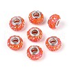 Opaque Resin European Beads RESI-T057-29J-1
