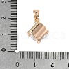 Brass Micro Pave Cubic Zirconia Pendants X-KK-E795-29KCG-04-3