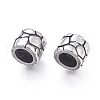 304 Stainless Steel European Beads STAS-F243-37AS-1