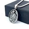 Greek Mythology Stainless Steel Jesus Pendant Vintage Hip Hop Necklaces for Men YZ4938-2