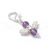 10Pcs 10 Styles Angel Natural & Synthetic Mixed Gemstone Pendant Decorations HJEW-JM03143-01-5