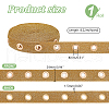   9 Yards Glitter Polyester Ribbon with Alloy Eyelets OCOR-PH0002-94B-2