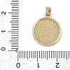 Brass With Cubic Zirconia And Resin KK-Q005-05G-3