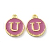 Golden Plated Alloy Enamel Charms ENAM-XCP0001-13U-1