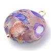 Natural Imperial Jasper Pendants PALLOY-JF00667-3