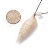Mother's Day Jewellery Summer Beach Natural Cultured Freshwater Pearl & Natural Shell Pendant Necklaces NJEW-JN05100-02-3