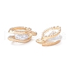 Alloy Clear Cubic Zirconia Charms ZIRC-A022-02G-2