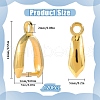 SUNNYCLUE 120Pcs Grade AA Brass Ice Pick Pinch Bails for Pendant Making KK-SC0005-20G-2