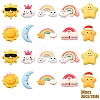 30Pcs 10 Styles Opaque Resin Cabochons CRES-YW0001-27-2