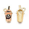 Eco-Friendly Zinc Alloy Milkshake Pendants ENAM-R051-16-01G-NR-1