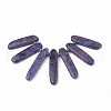 Natural Lepidolite/Purple Mica Stone Beads Strands X-G-N215-007-1