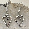 Heart Alloy Pendant Necklaces & Dangle Earrings Sets for Women FS-WGFD789-01-2
