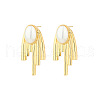 Stainless Steel with Pearl Earrings KS3885-2-1