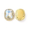 Rectangle Octagon Sew on Rhinestone DIY-E062-02G-01-2