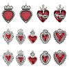 CHGCRAFT 14Pcs 7 Style Alloy Enamel Pendants FIND-CA0008-22-1