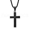 Stainless Steel Cross Pendant Necklace Men Women Hip-hop Jewelry Non-fading TX5023-2-1