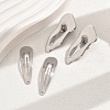 4Pcs Irregular Metal Snap Hair Clips PW-WG982C4-02-2