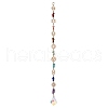 Chakra Natural & Synthetic Gemstone Chip Hanging Suncatchers HJEW-JM02361-1