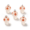 Spray Painted Luminous Resin Pendants RESI-A017-05D-3