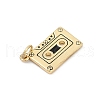 Brass Enamel Pendants KK-U062-36G-2
