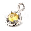 925 Sterling Silver Pave Cubic Zirconia Pendants STER-V001-03P-11-2