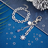   180Pcs 6 Styles Rack Plating Brass Jump Rings KK-PH0010-06-5