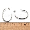 304 Stainless Steel Stud Earrings EJEW-F361-22P-4